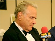     I wish I was 50 years younger and I'd kick your a**  Larry Merchant HBO boxing analyst